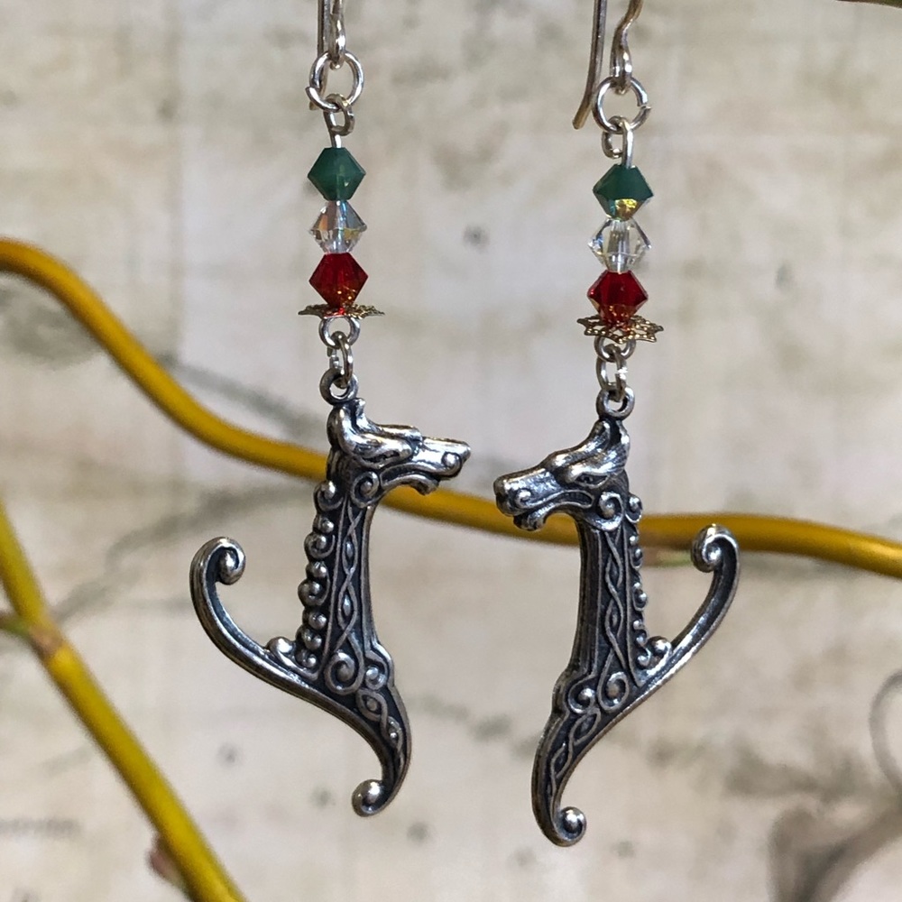 Dragon Earrings - Dragon Jewelry, Fantasy, GoT
